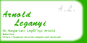 arnold leganyi business card